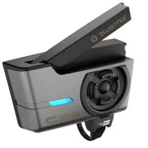 Bluarmor C30 Helmet Communication Device – RIDEGRID Mesh Intercom, 20 Riders, IP67 Waterproof, USB-C Fast Charging