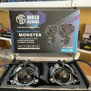 Moto Genius VK350 Plus LED Fog Light ? Dual Beam Spot & Flood (Yellow & White)